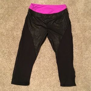 Kyoden Purple and Black Leggings